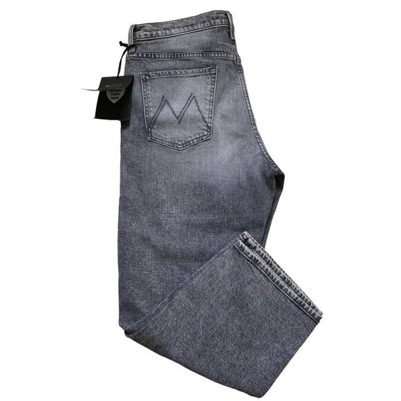 Mother Superior Jeans Womens 33x25 The Ditcher Crop Show Acid Wash Streetwear - Picture 6 of 16